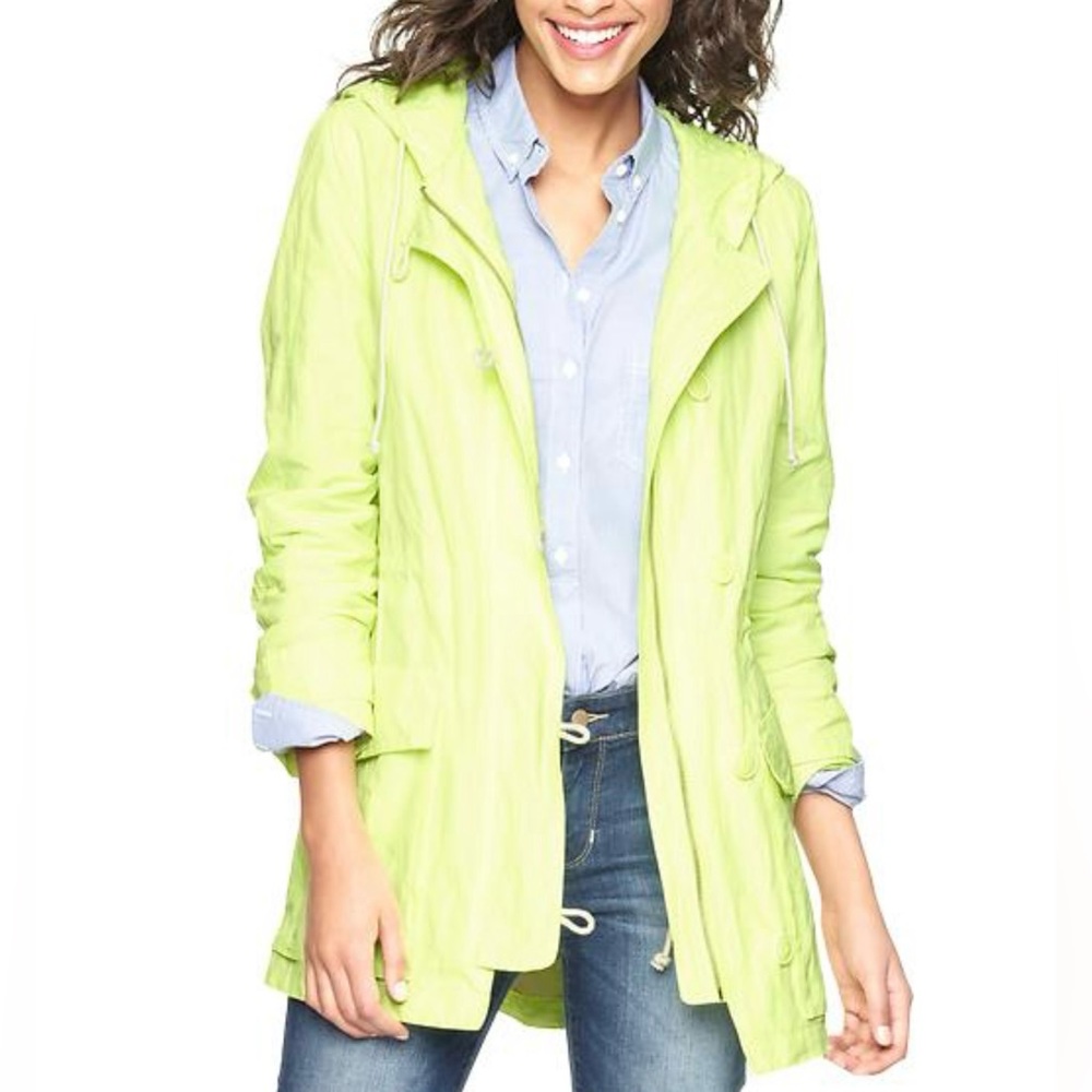 GAP Neon Yellow Hooded Parka